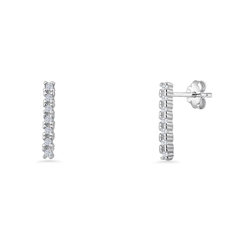 Line Bar Stud Earrings