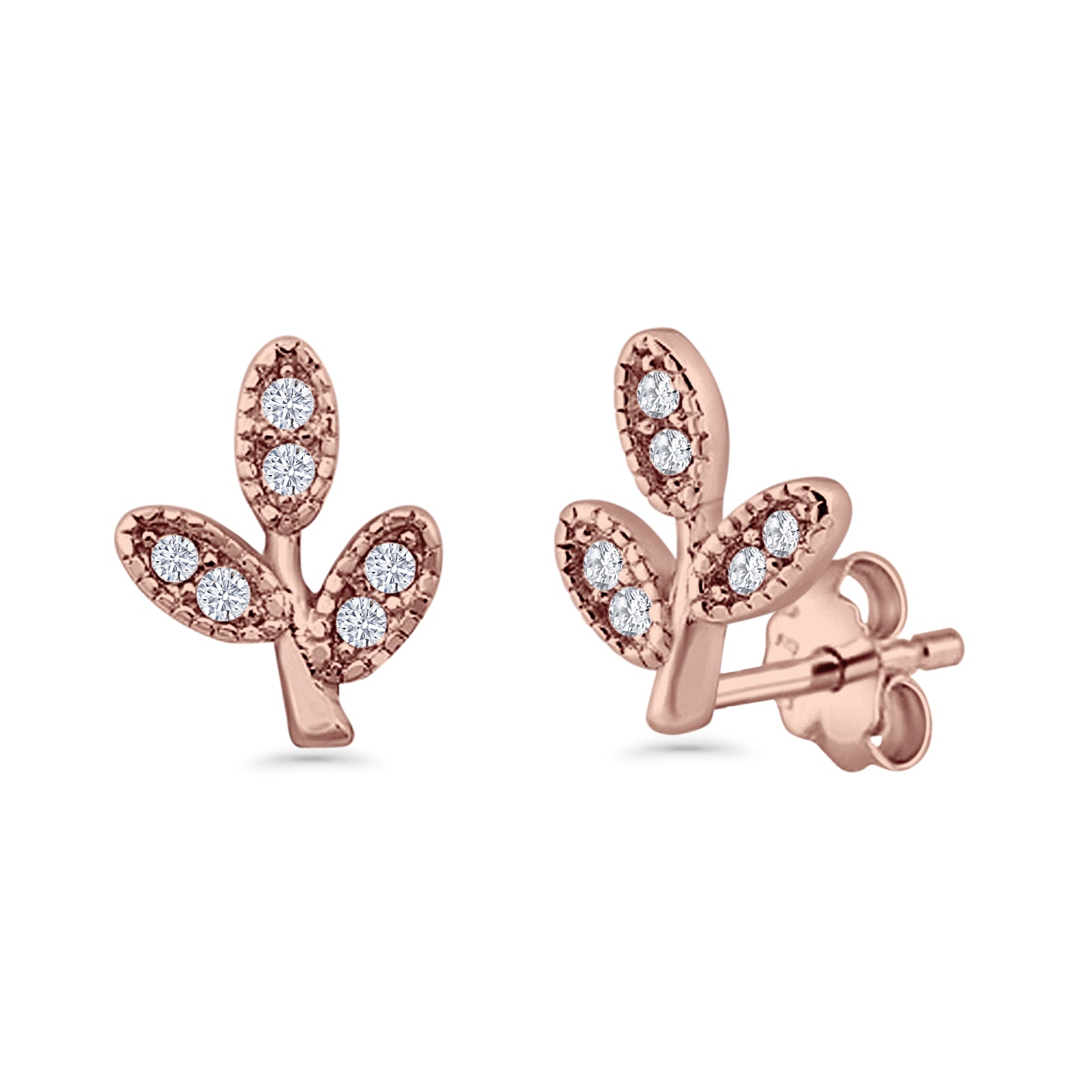 Branch Leaves Stud Earring