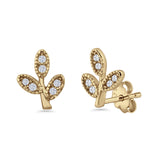 Branch Leaves Stud Earring