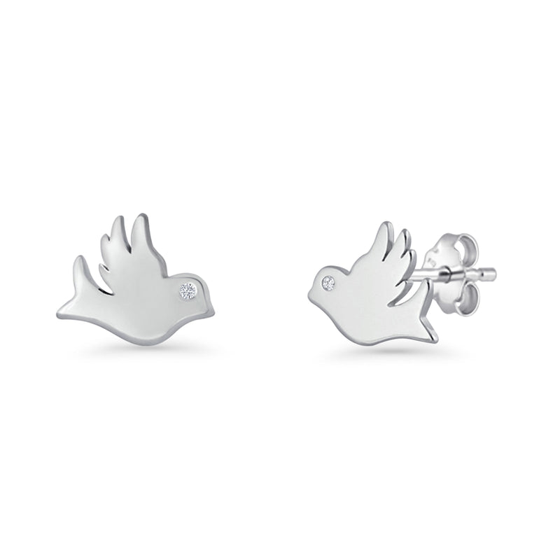 Dove Stud Earring