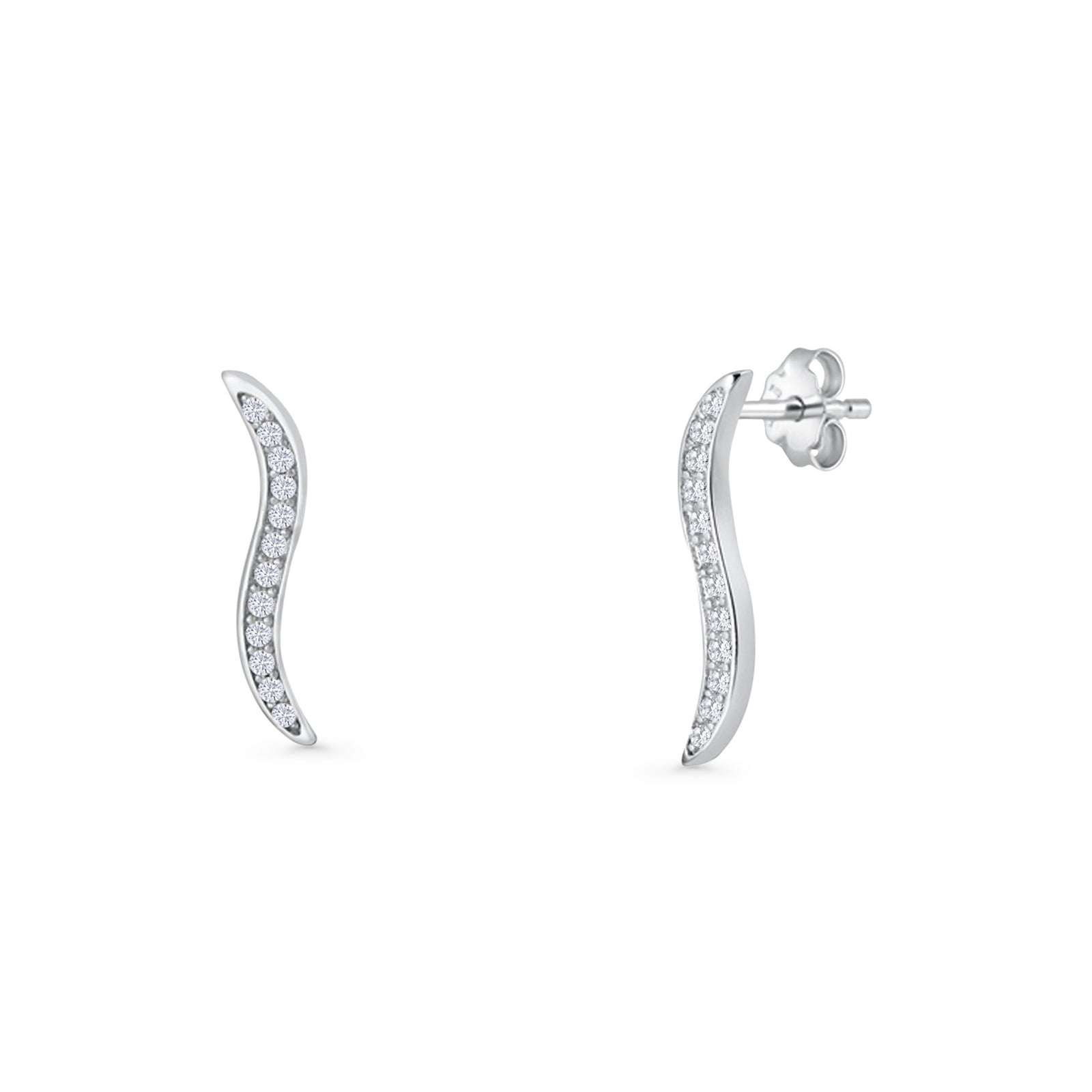 Wave Stud Earrings