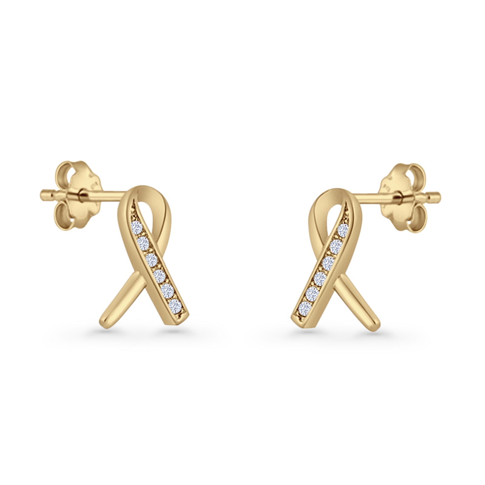 Ribbon Stud Earring