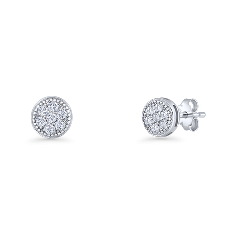 Round Stud Earring