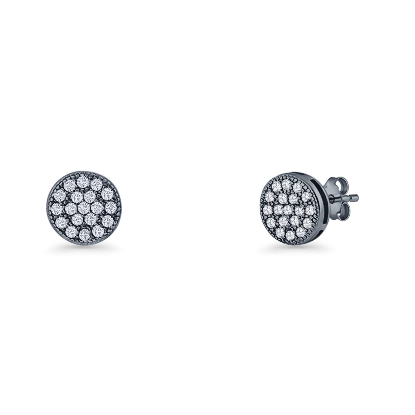 Round Stud Earrings