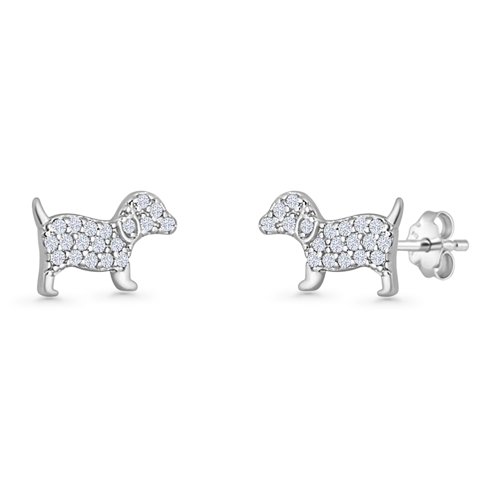 Puppy Dog Stud Earrings