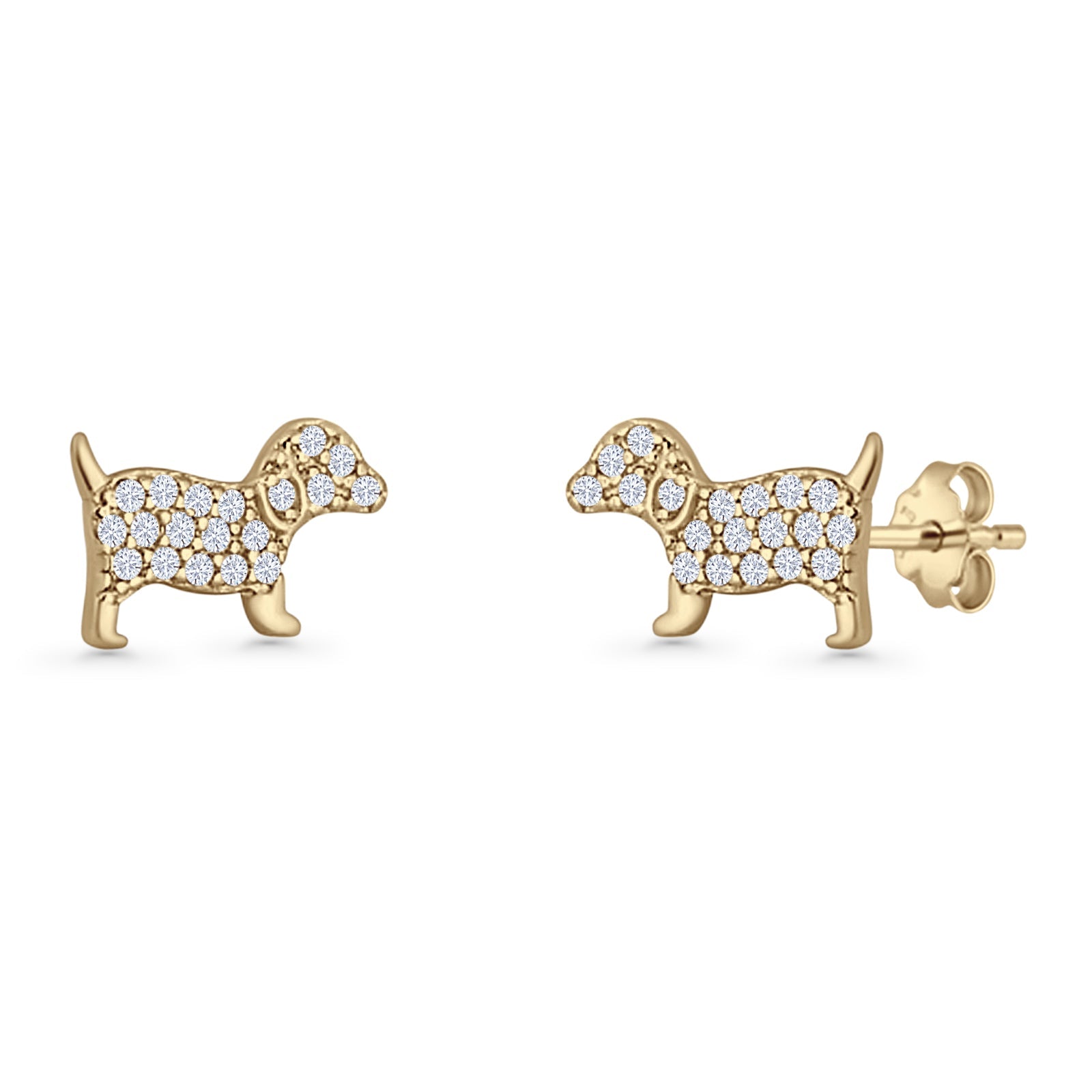 Puppy Dog Stud Earrings