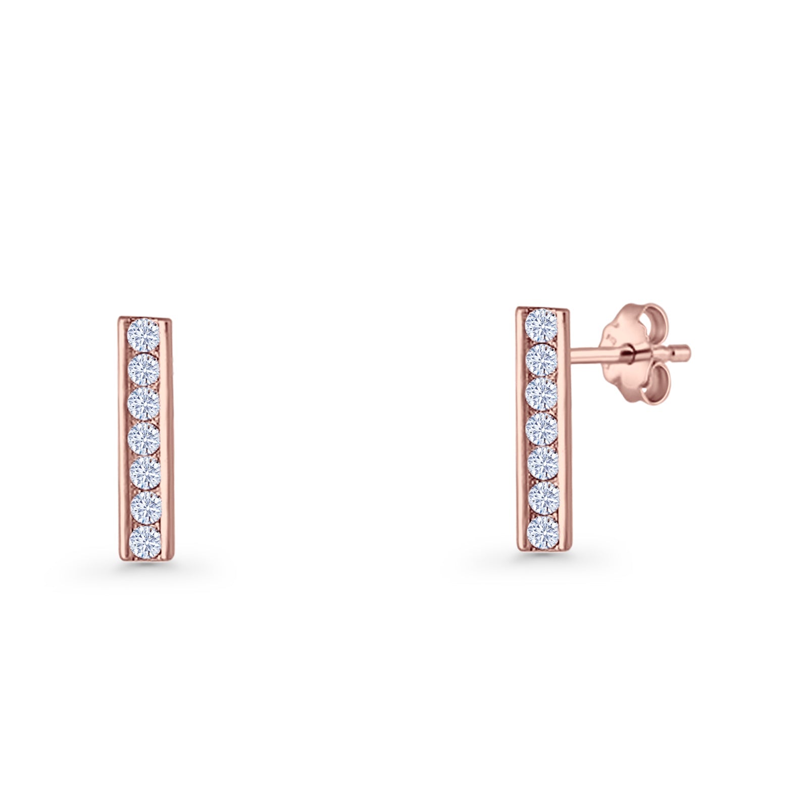 Bar Stud Earrings