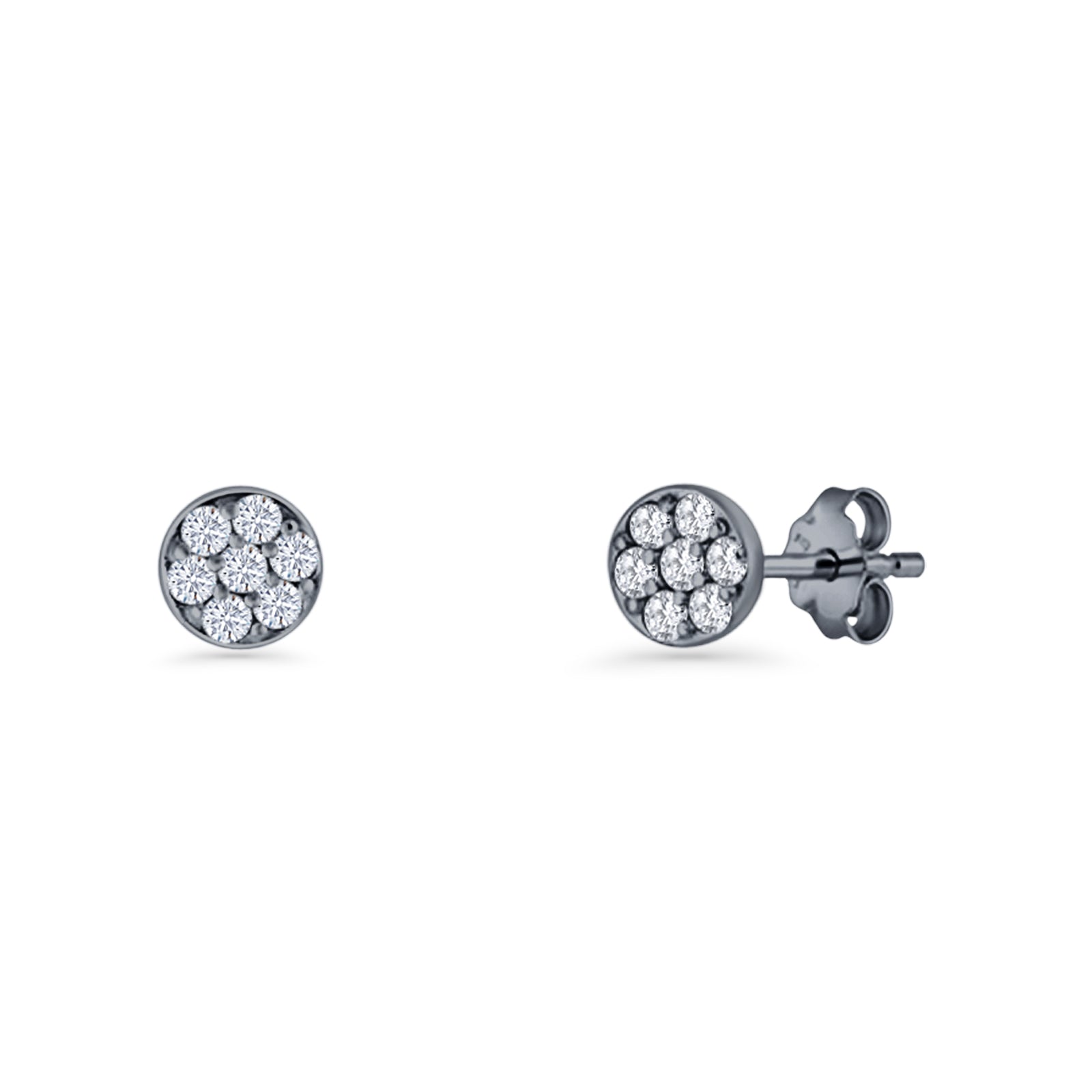 Round Stud Earrings