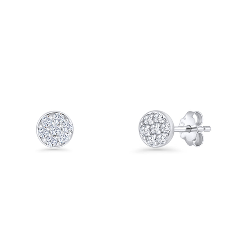 Round Stud Earrings