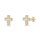 Cross Stud Earrings