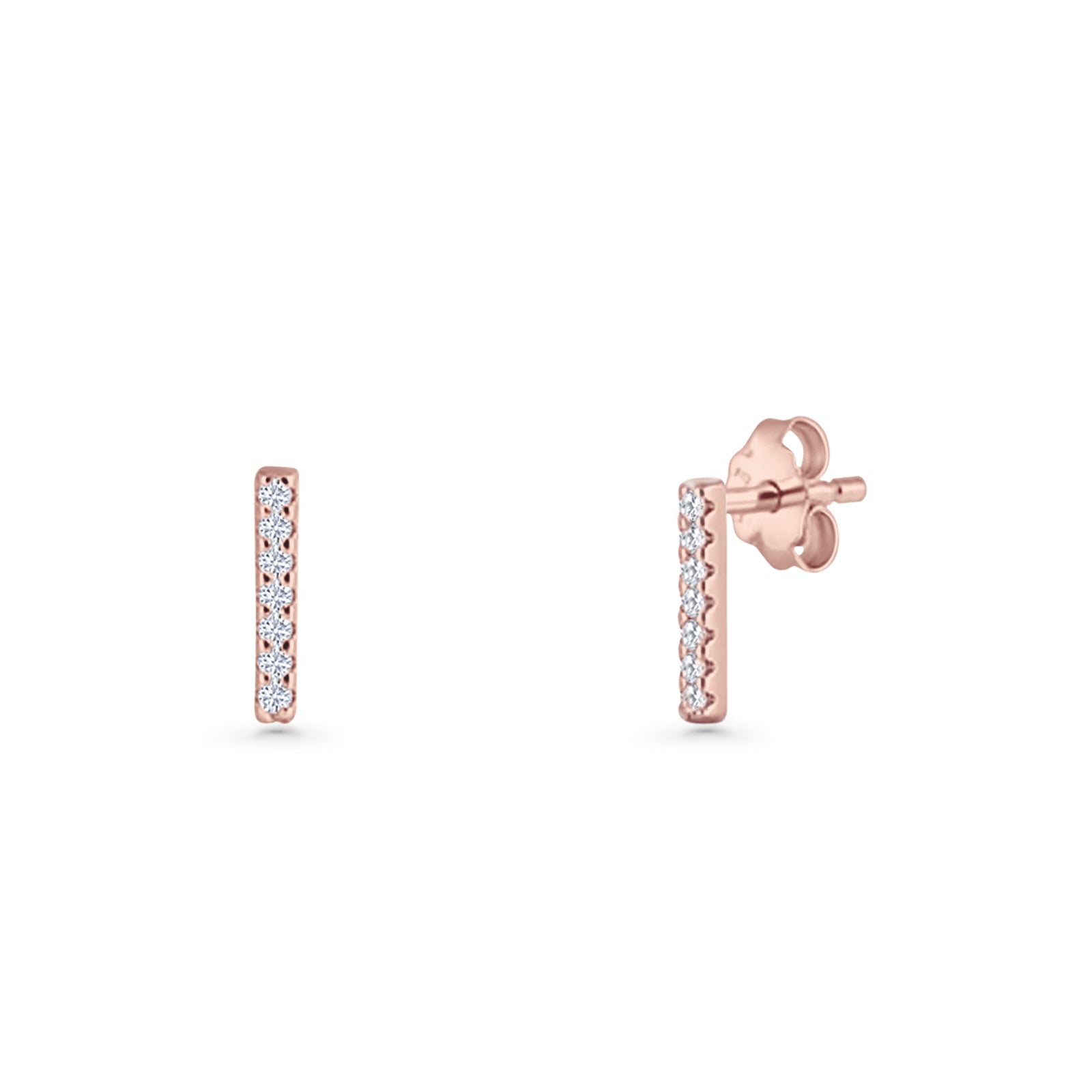 Initial I Stud Earrings