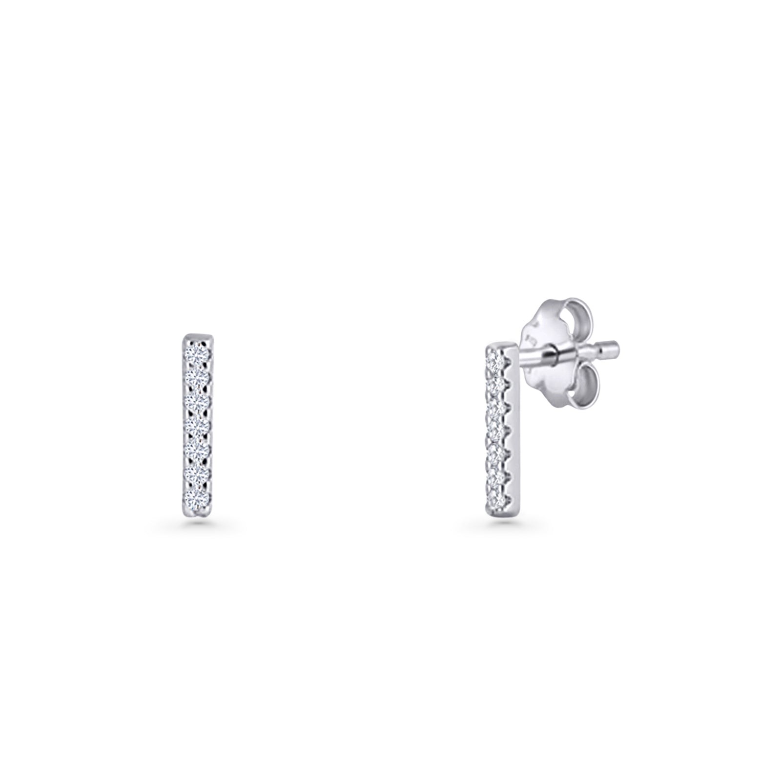 Initial I Stud Earrings