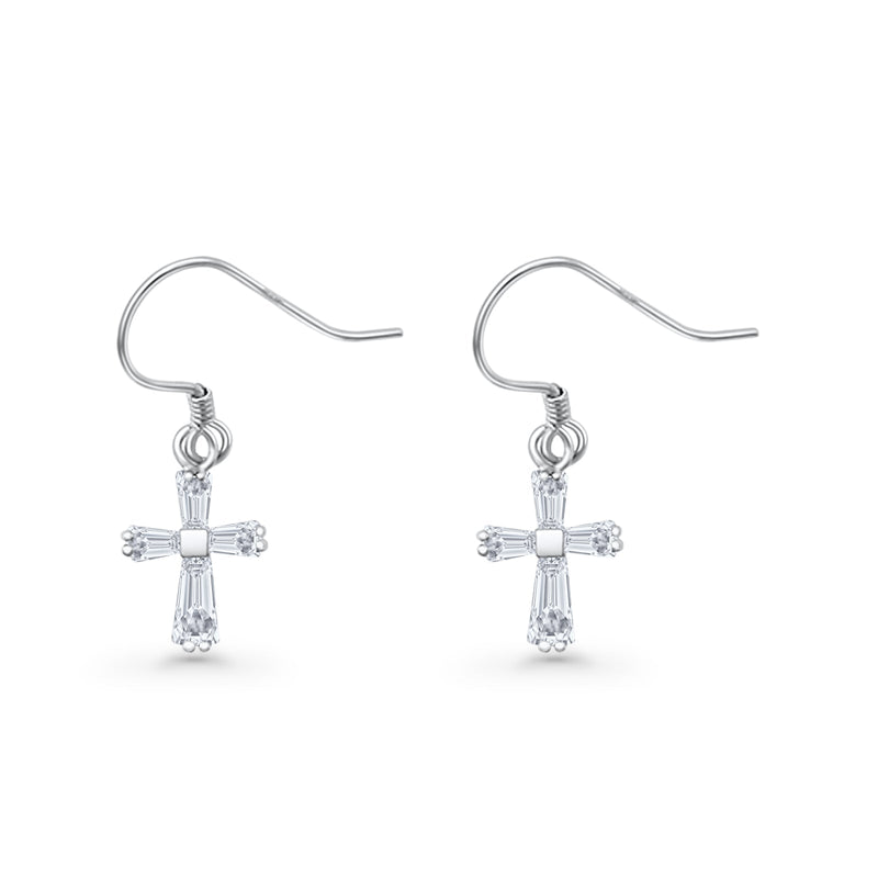 Cross Fishhook Earrings