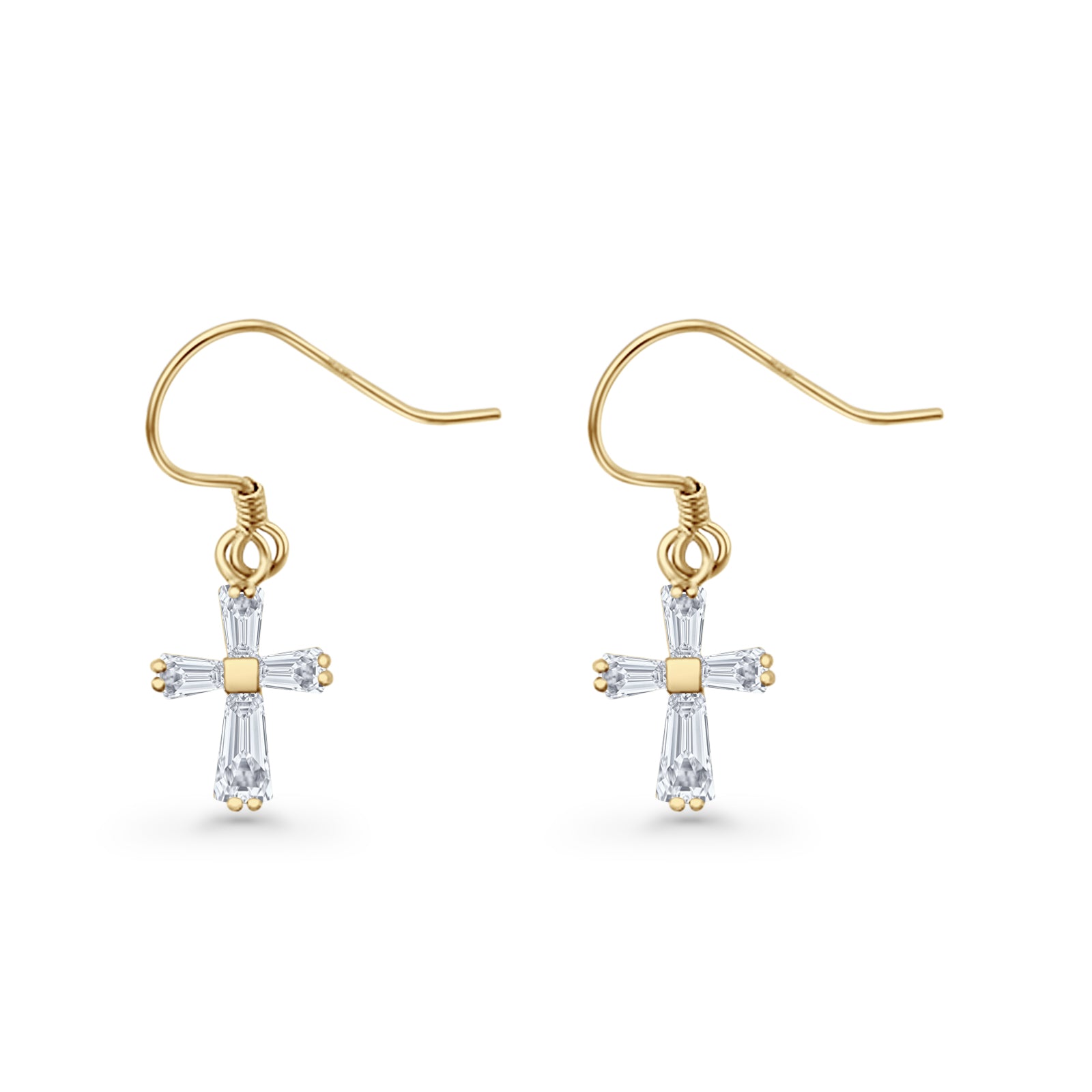 Cross Fishhook Earrings