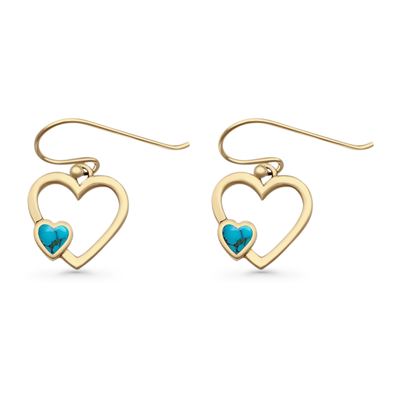 Heart Fishhook Earrings 13.2mm Lab Created Opal Oxidized 925 Sterling Silver