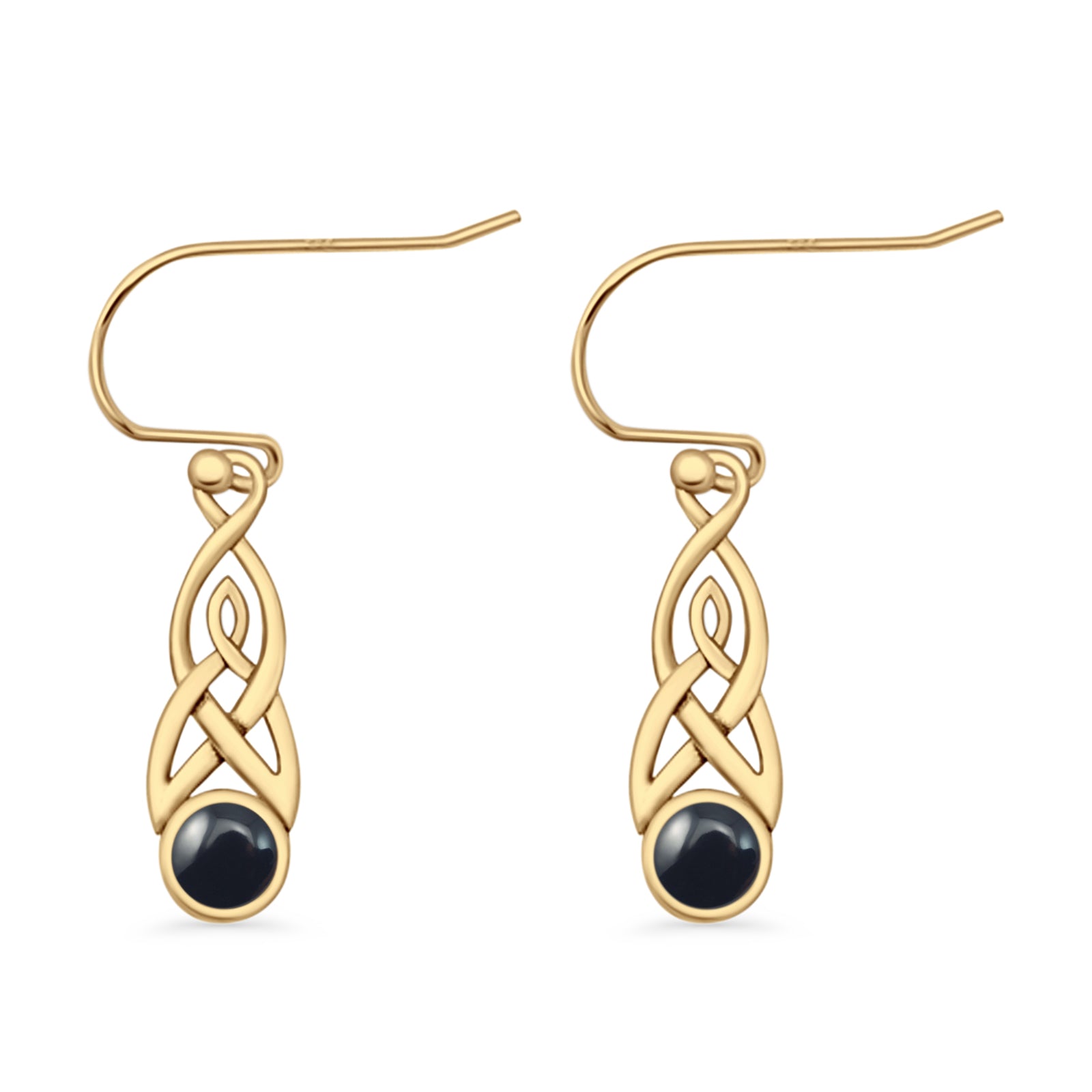 Round Lab Created Opal Trinity Dangle Fishhook Earring 925 Sterling Silver