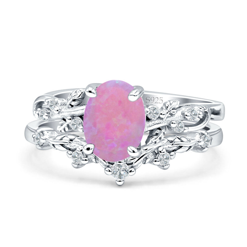 Two Piece Oval CZ Ring