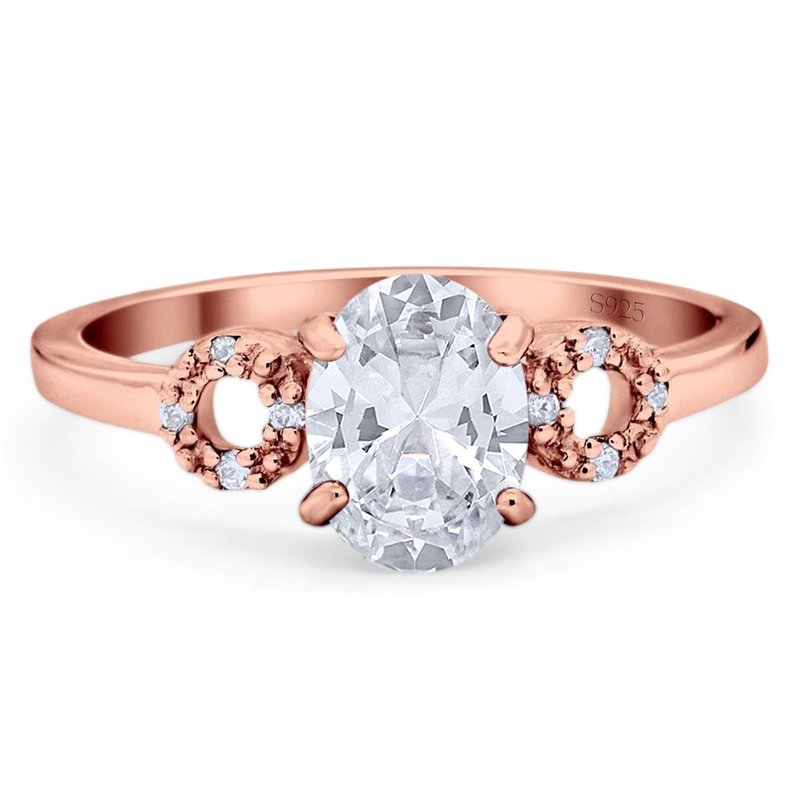 Art Deco Oval Natural Stone Filigree Ring