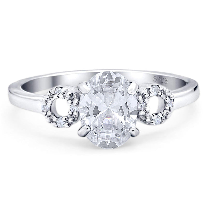 Art Deco Oval Natural Stone Filigree Ring