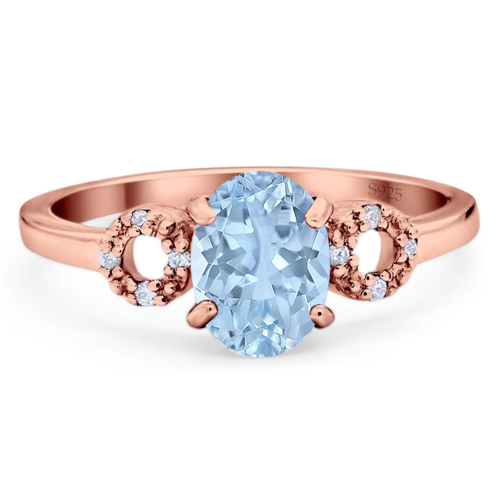 Art Deco Oval Natural Stone Filigree Ring