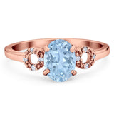 Art Deco Oval Natural Stone Filigree Ring