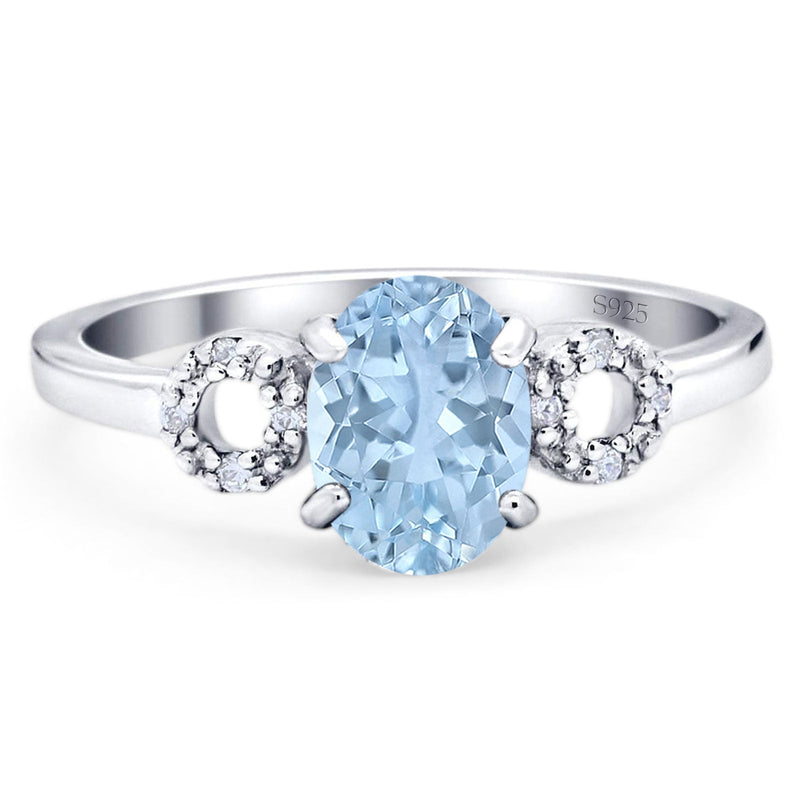Art Deco Oval Natural Stone Filigree Ring