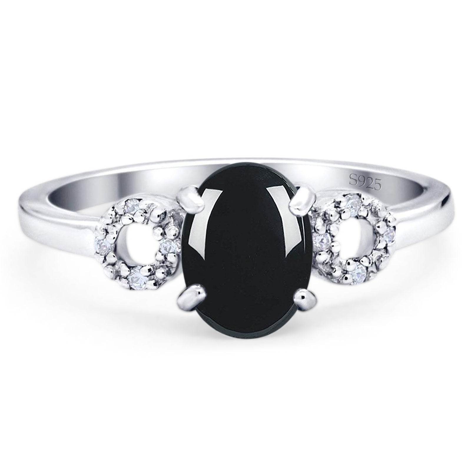Art Deco Oval Natural Stone Filigree Ring