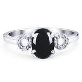 Art Deco Oval Natural Stone Filigree Ring