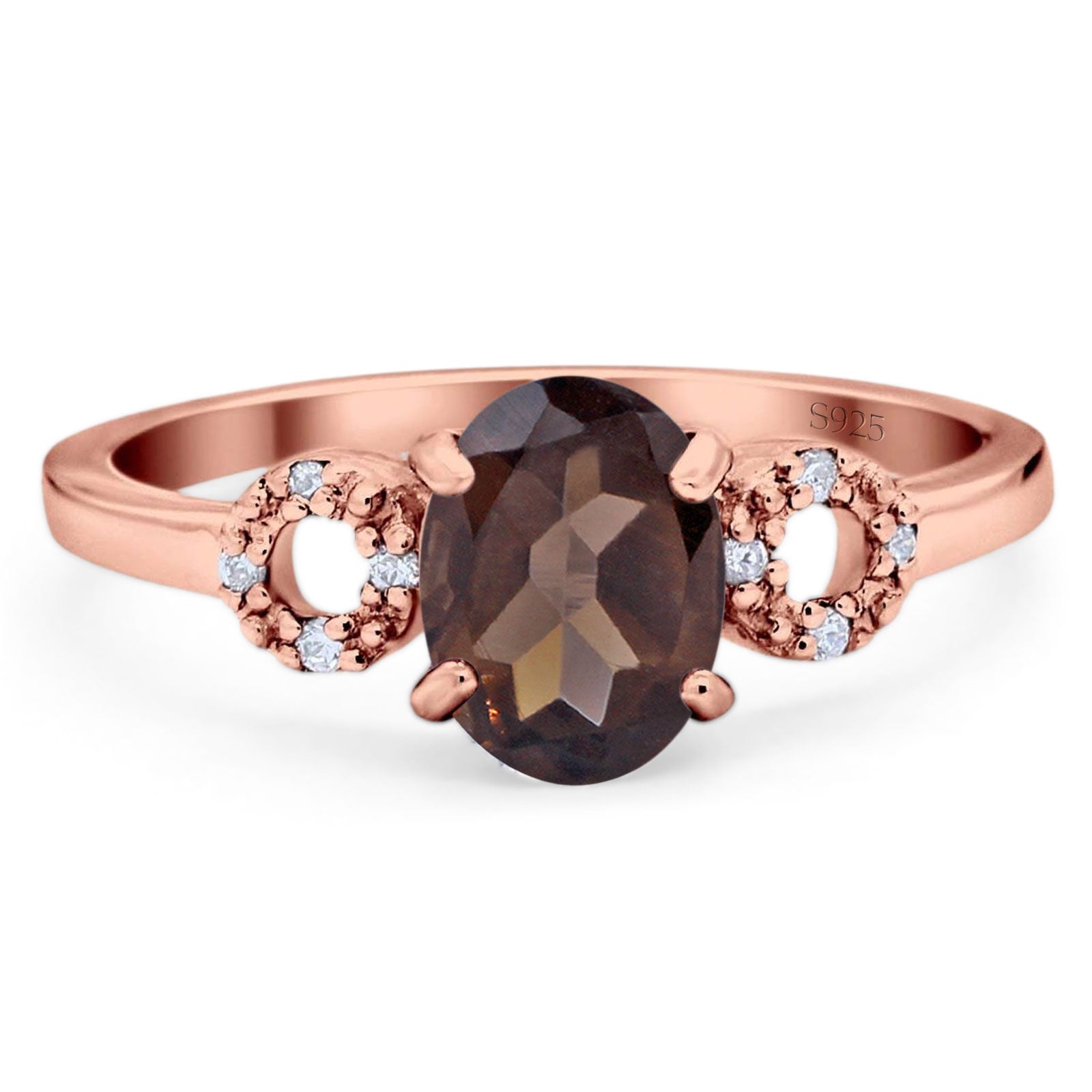 Art Deco Oval Natural Stone Filigree Ring