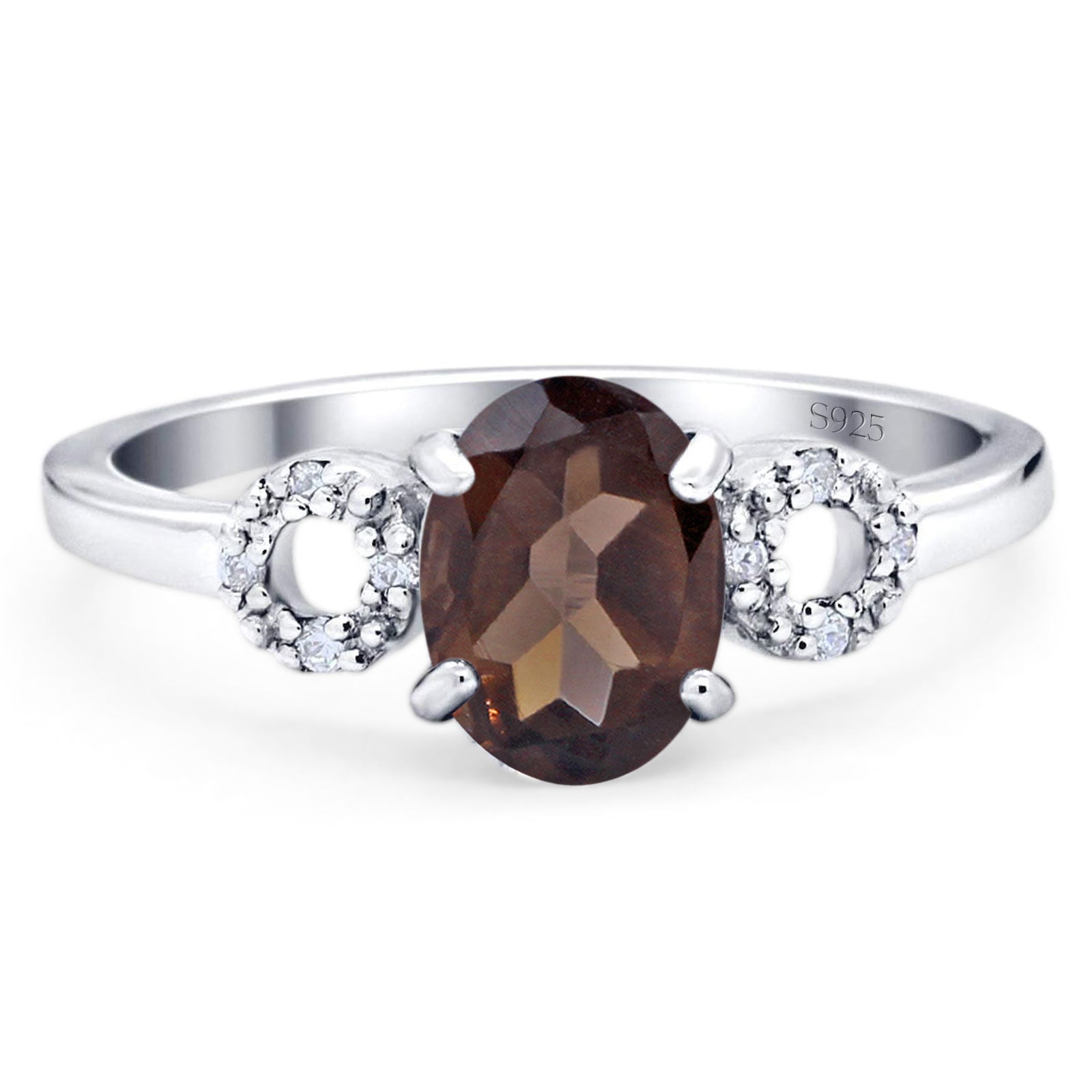 Art Deco Oval Natural Stone Filigree Ring