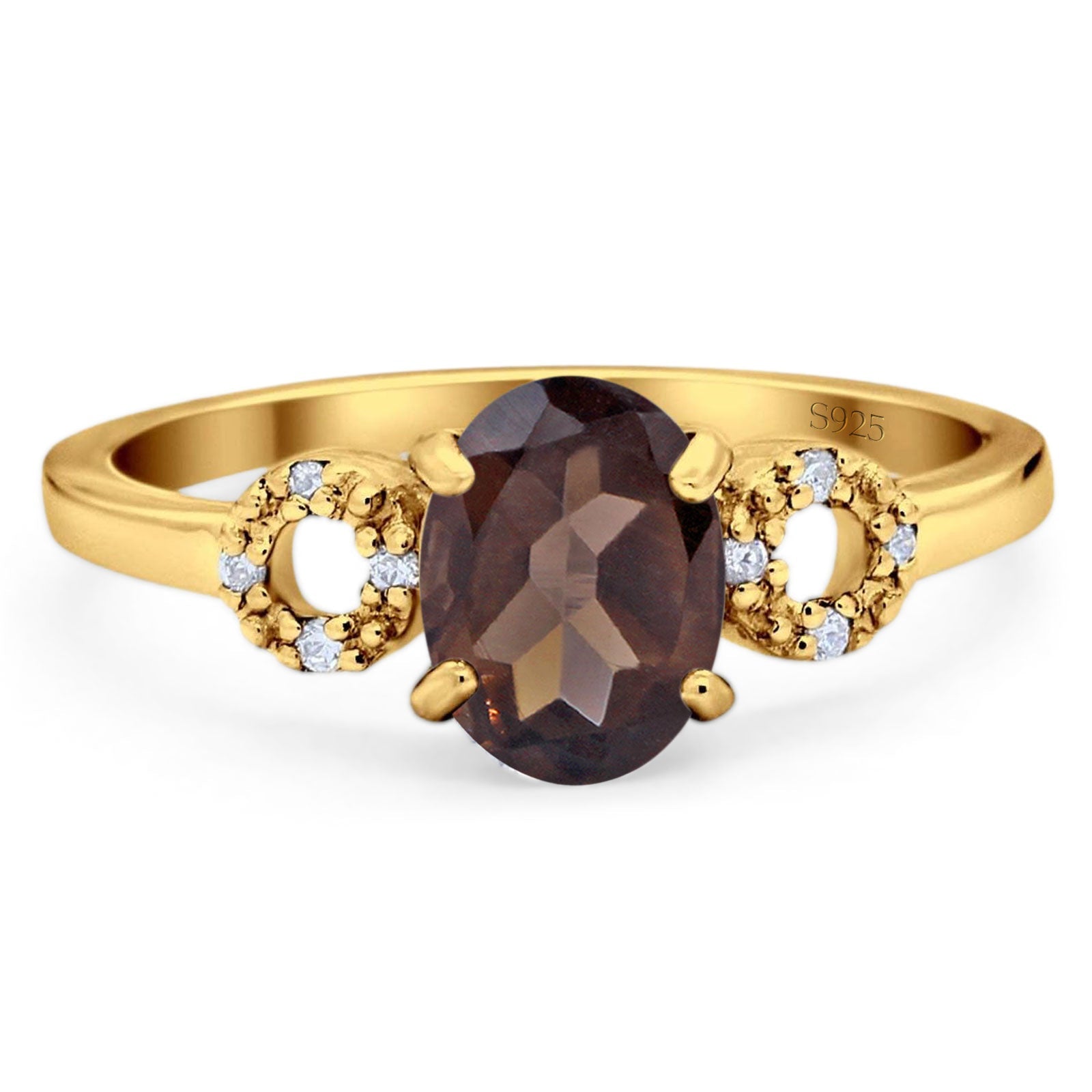 Art Deco Oval Natural Stone Filigree Ring