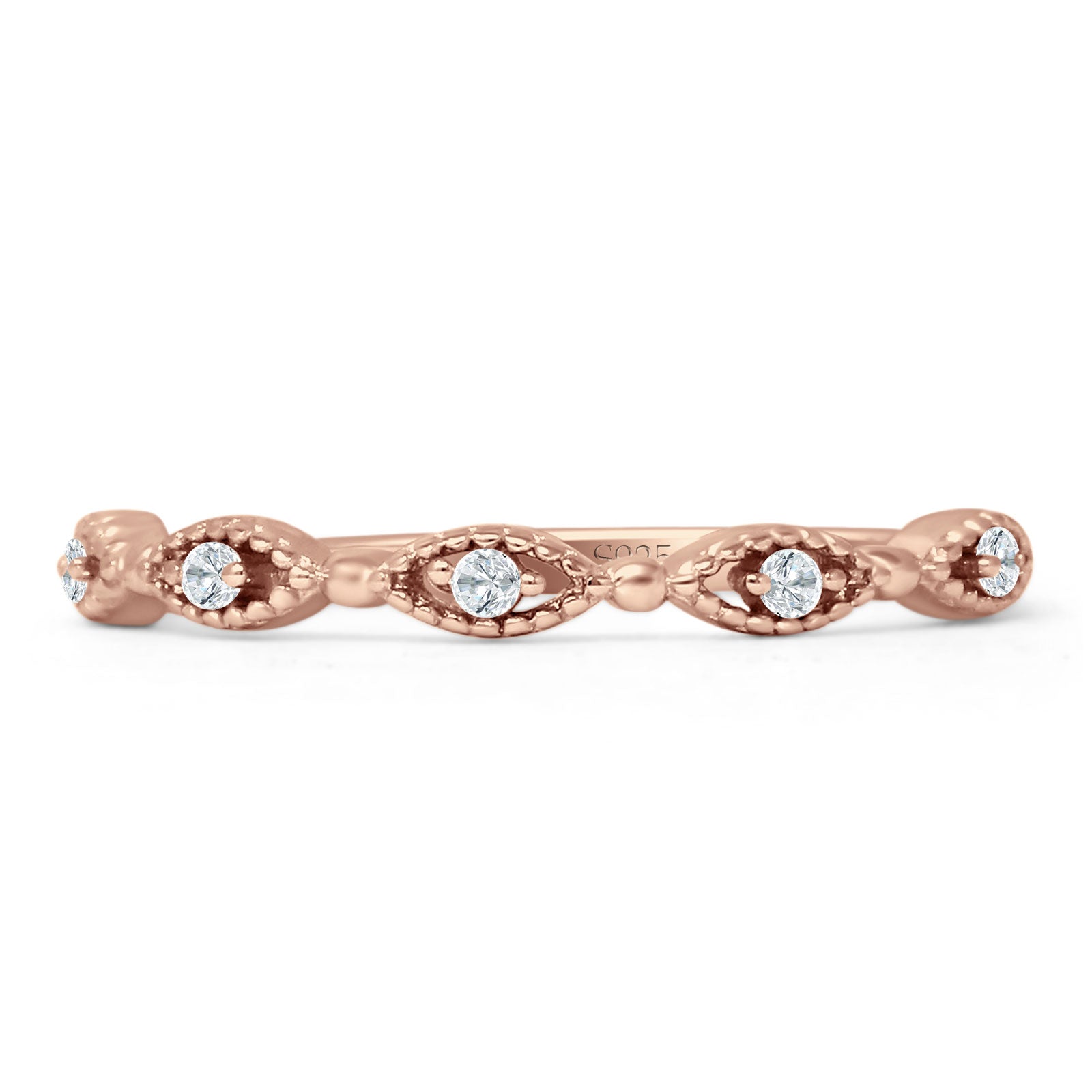 Half Eternity Marquise Ring