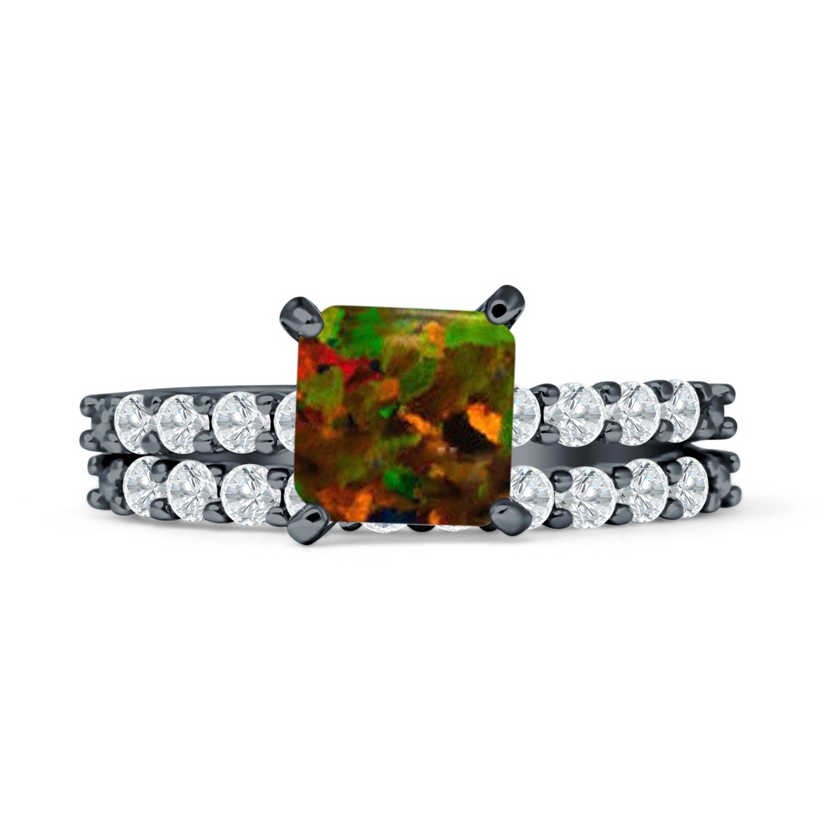 Princess Cut CZ Stackable Ring