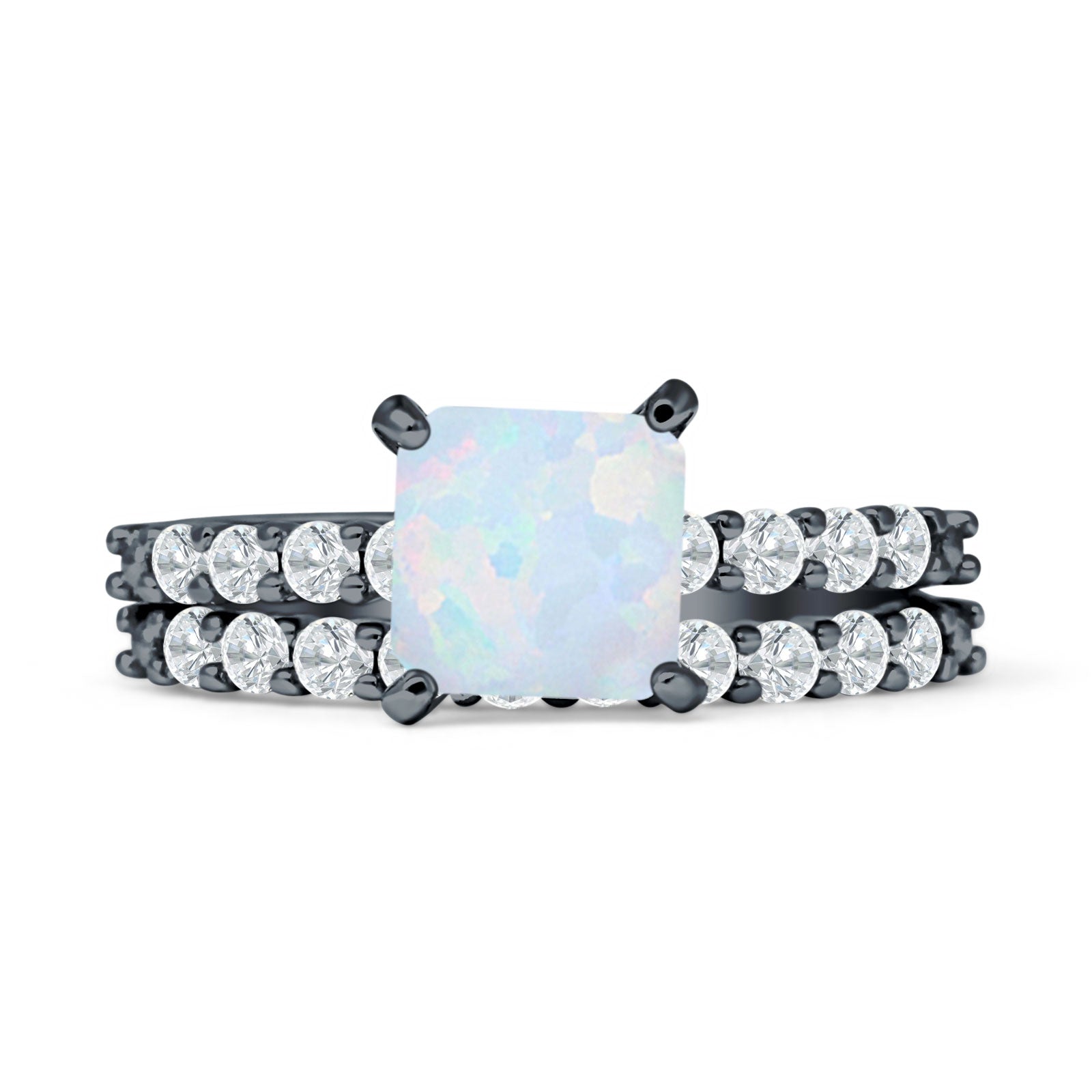 Princess Cut CZ Stackable Ring