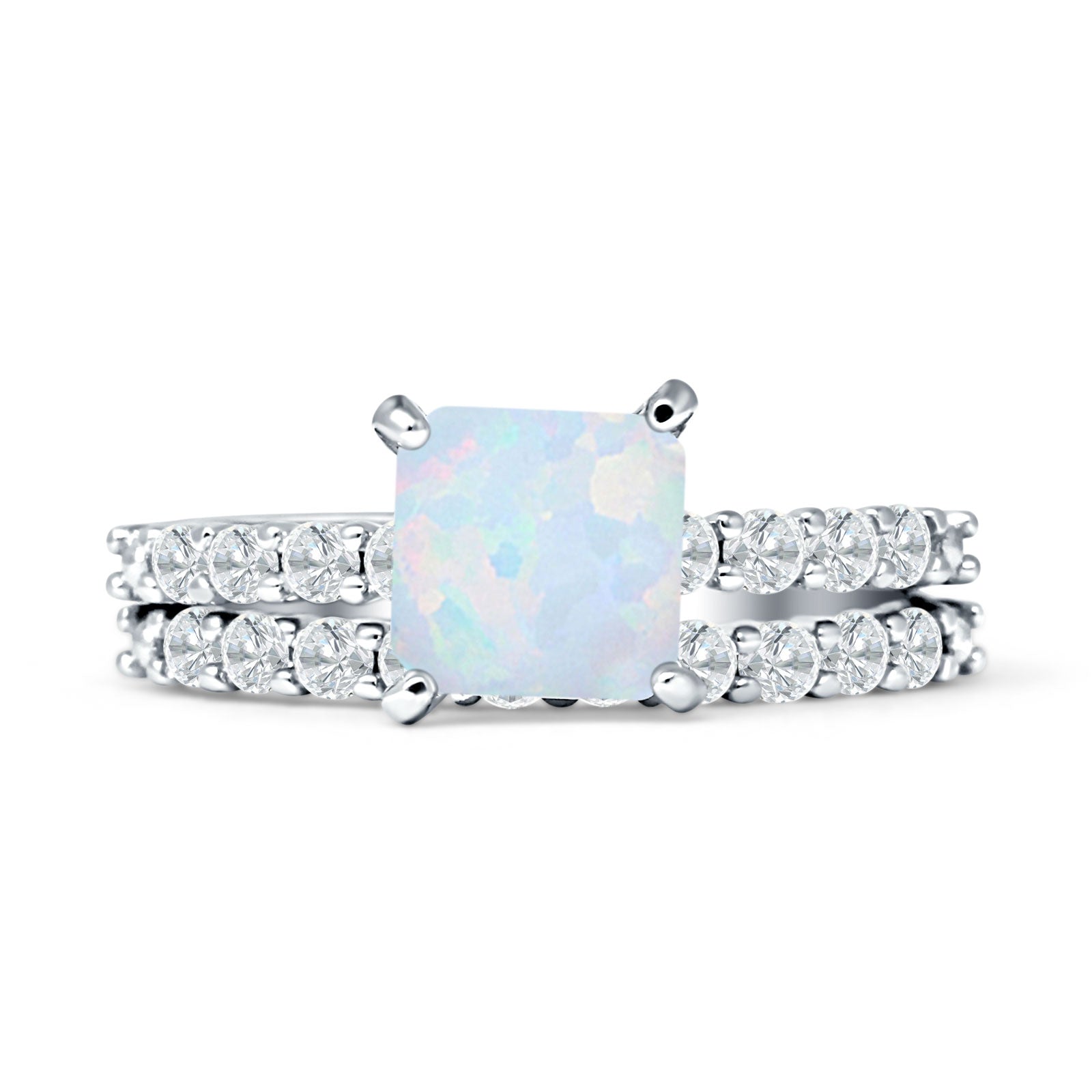 Princess Cut CZ Stackable Ring