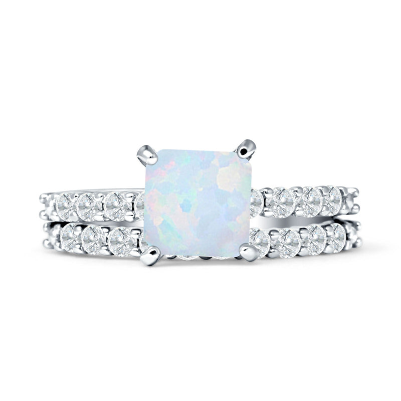 Princess Cut CZ Stackable Ring