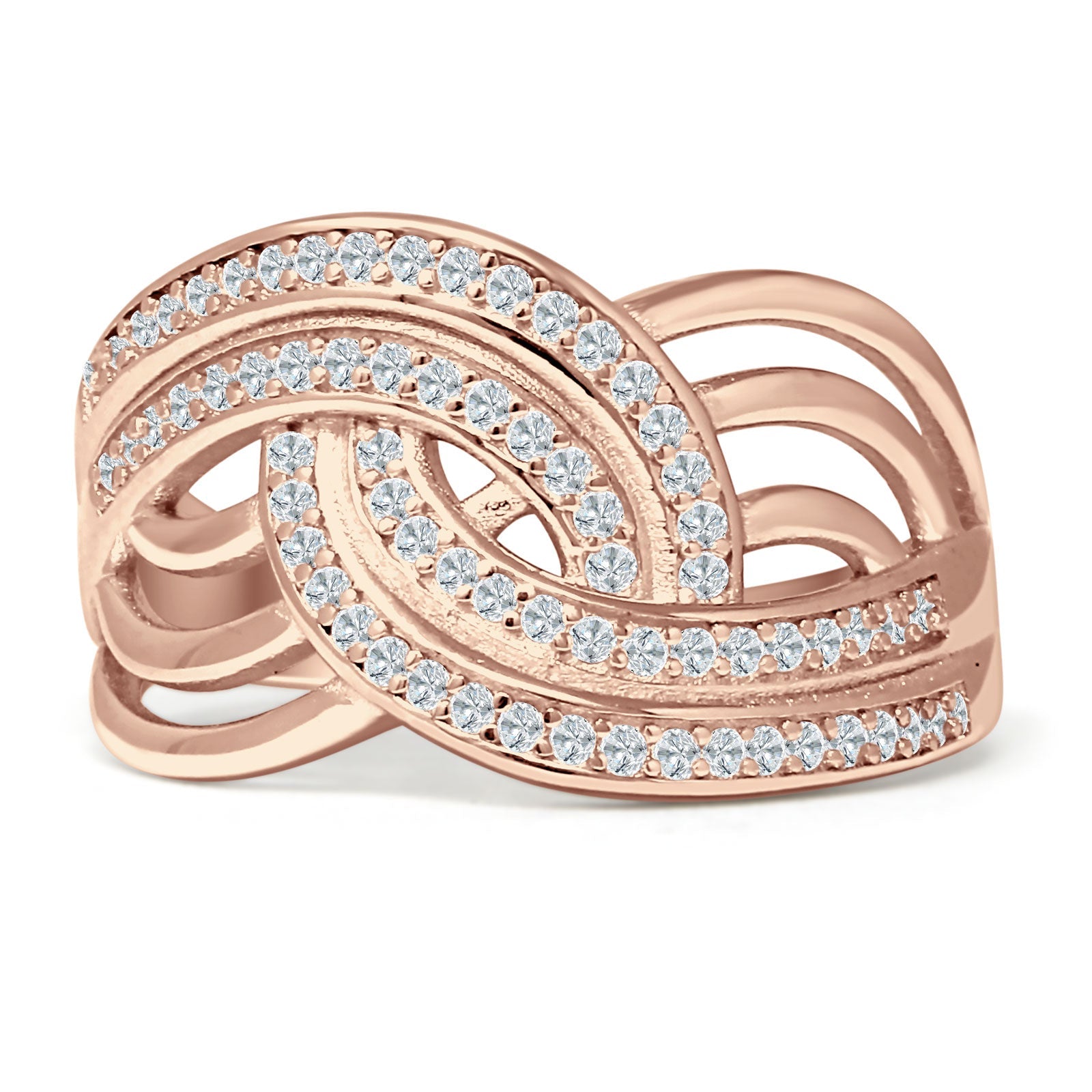 Crossover Stackable Ring