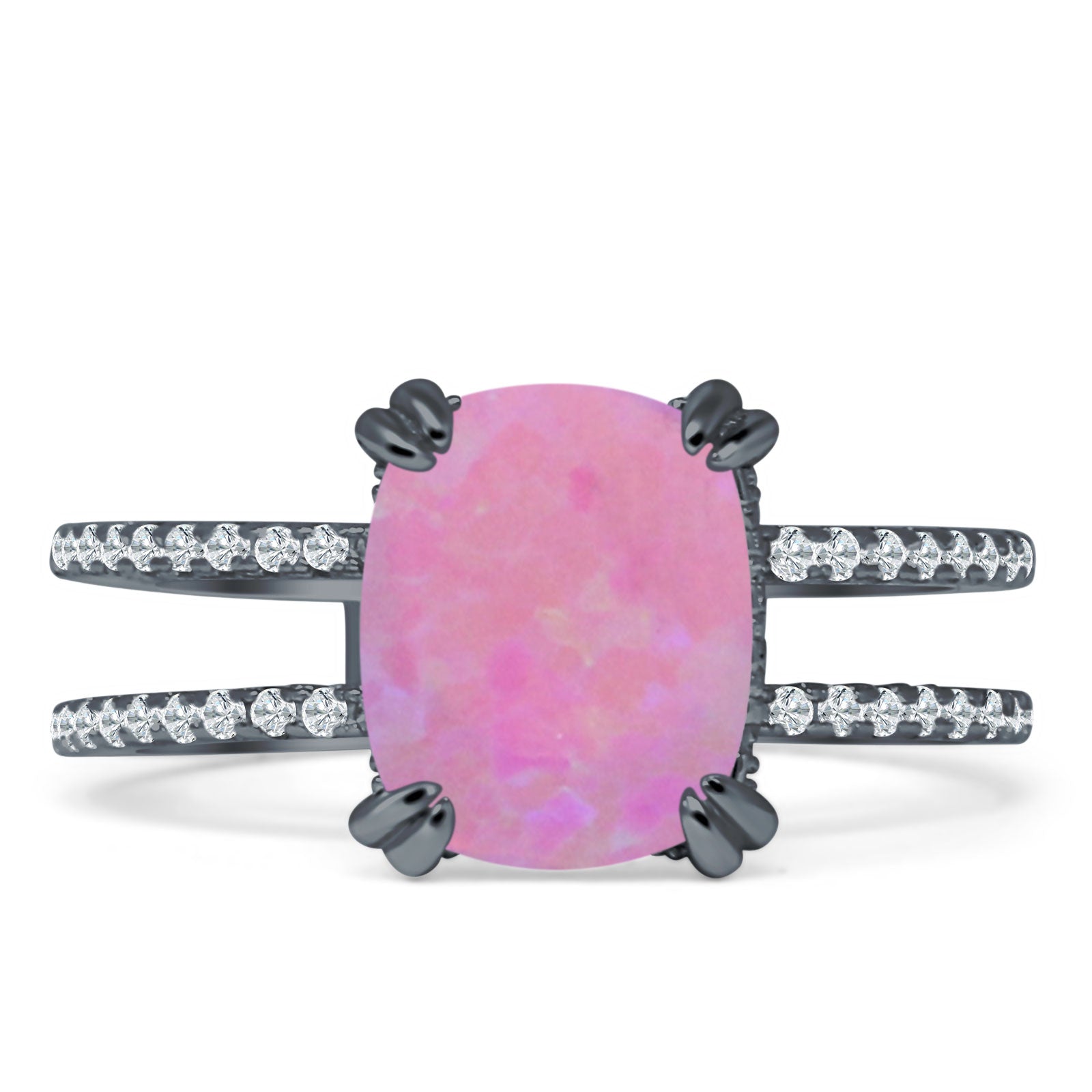 Cushion Cut CZ Ring