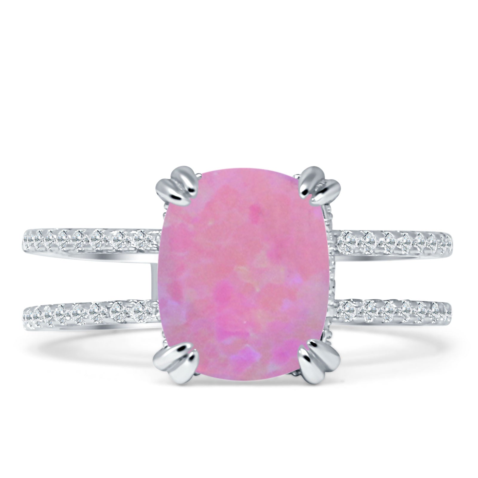 Cushion Cut CZ Ring