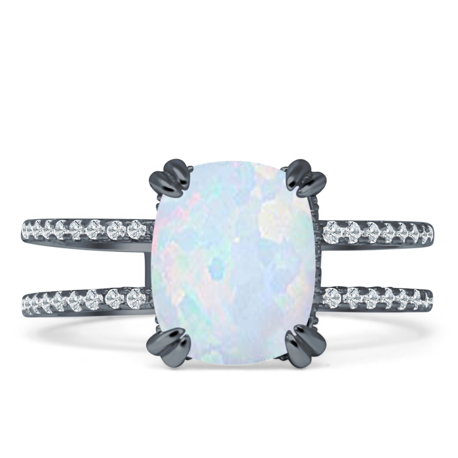 Cushion Cut CZ Ring