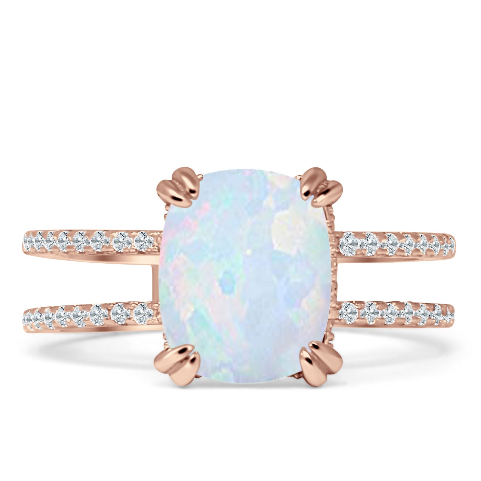 Cushion Cut CZ Ring