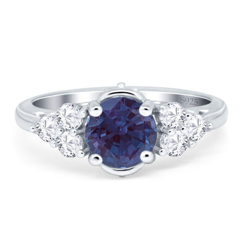 Vintage Style Round Natural Stone Filigree Ring