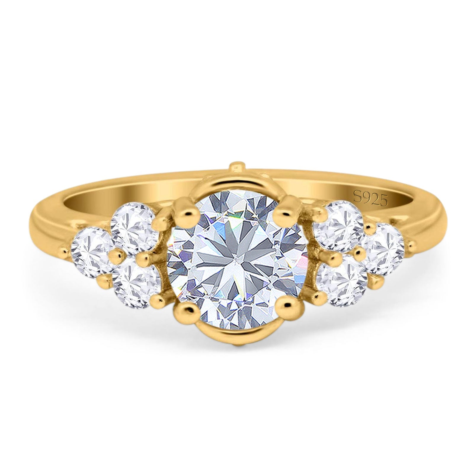 Vintage Style Round Natural Stone Filigree Ring