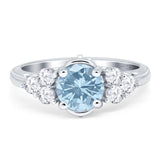 Vintage Style Round Natural Stone Filigree Ring
