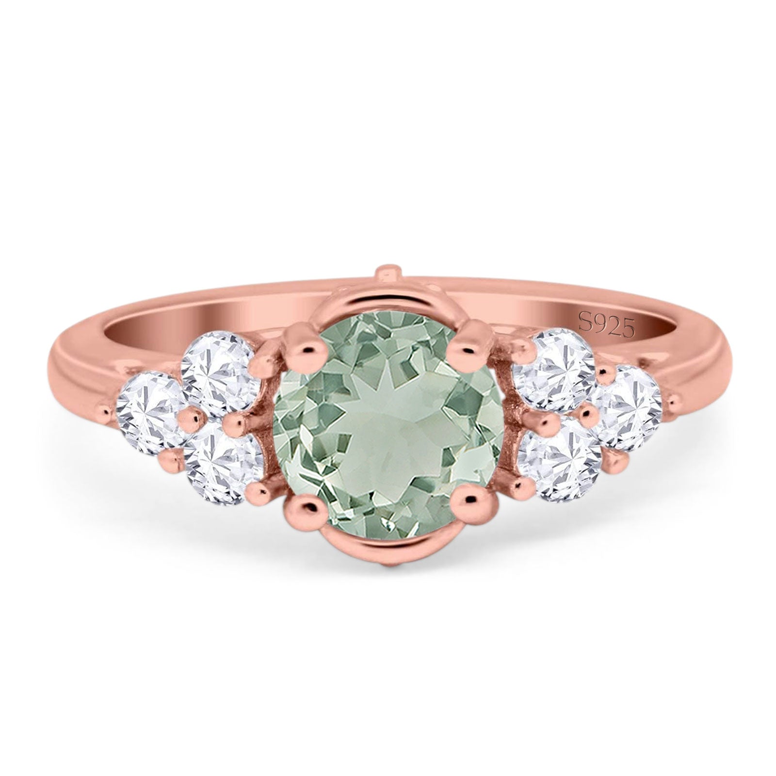 Vintage Style Round Natural Stone Filigree Ring