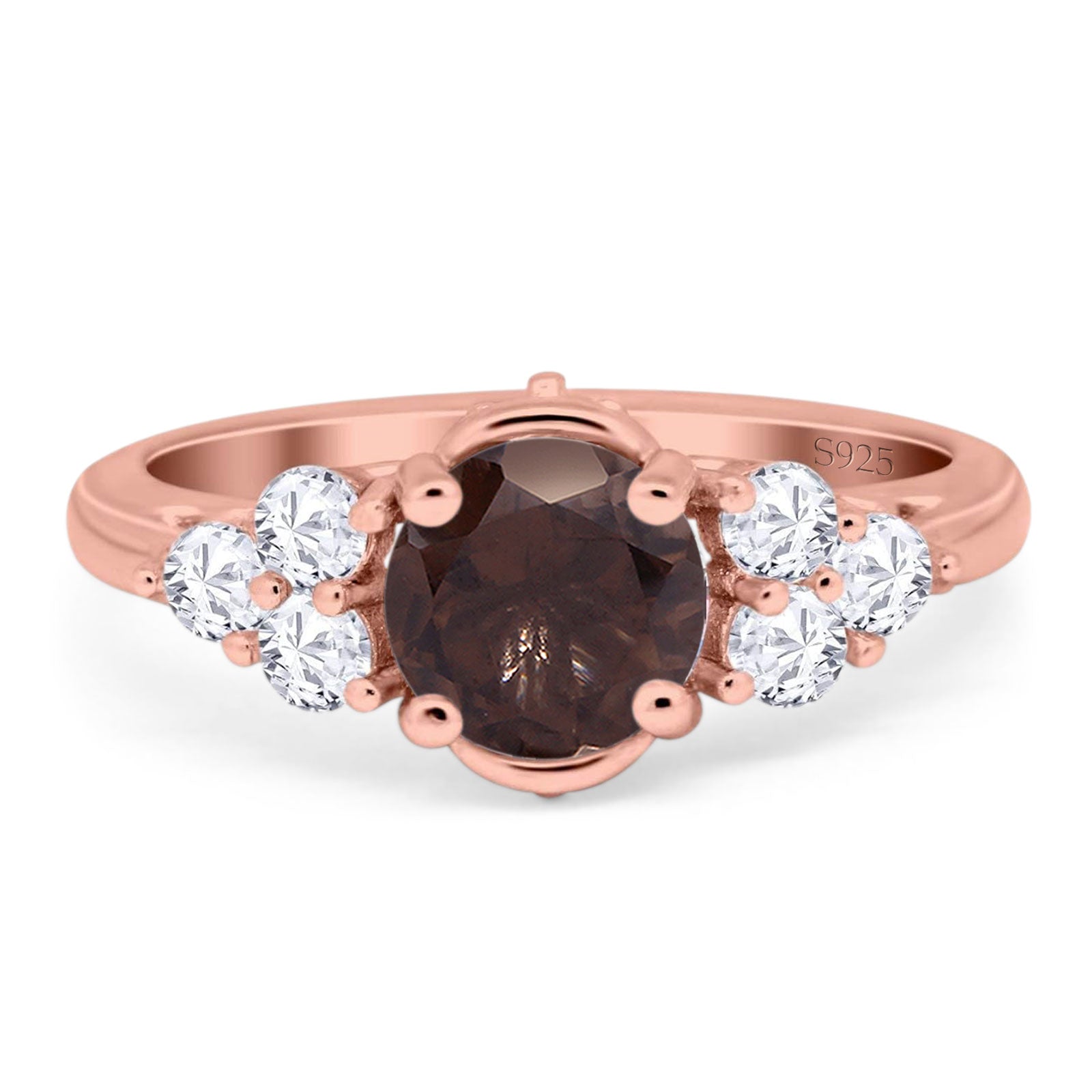 Vintage Style Round Natural Stone Filigree Ring