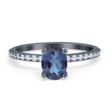 Vintage Style Oval Natural Stone Ring