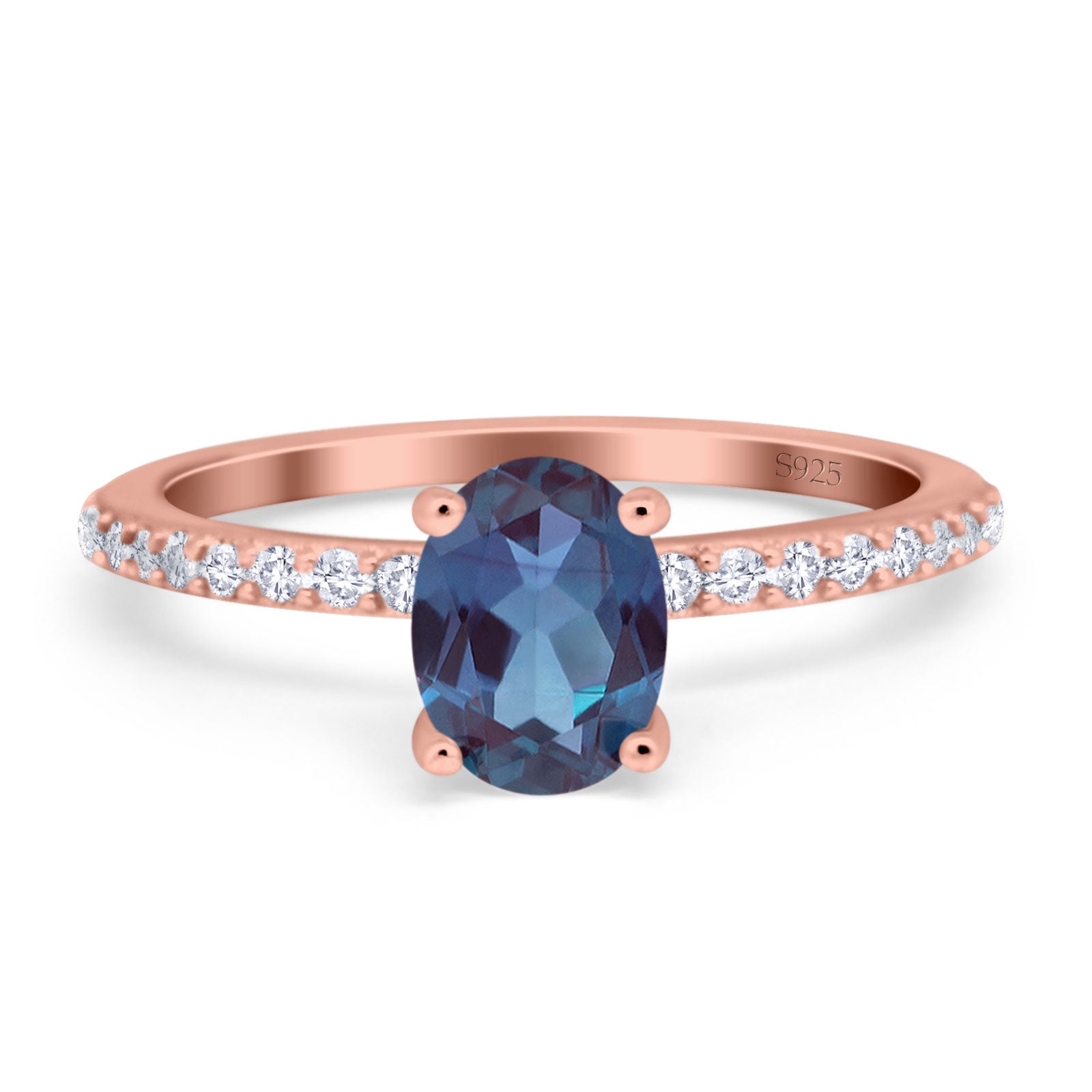 Vintage Style Oval Natural Stone Ring