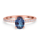 Vintage Style Oval Natural Stone Ring