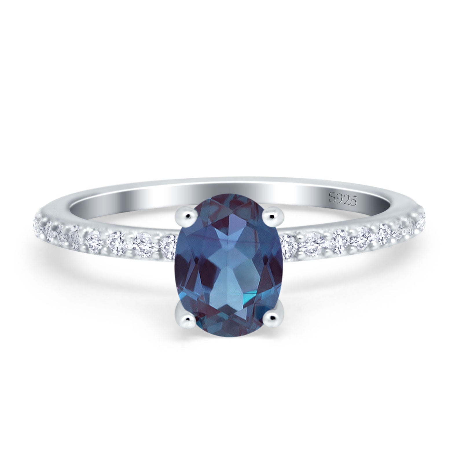 Vintage Style Oval Natural Stone Ring